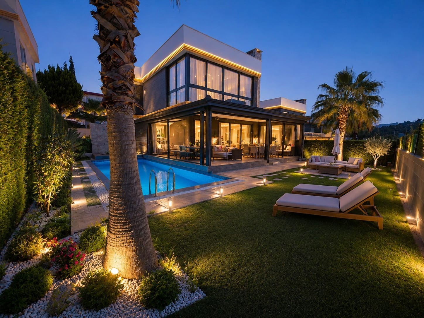 EXCLUSIVE DETACHED VILLA WITH PRIVATE POOL & SOLAR ENERGY SYSTEM IN KUŞADASI