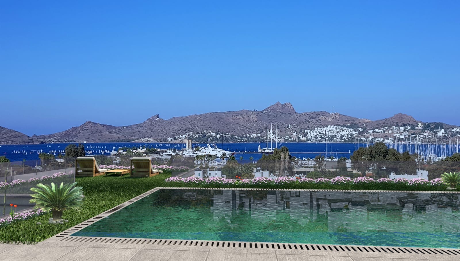 РОСКОШНАЯ ОТДЕЛЬНАЯ ВИЛЛА В РАЙОНЕ ЯЛЫКАВАК БОДРУМ.