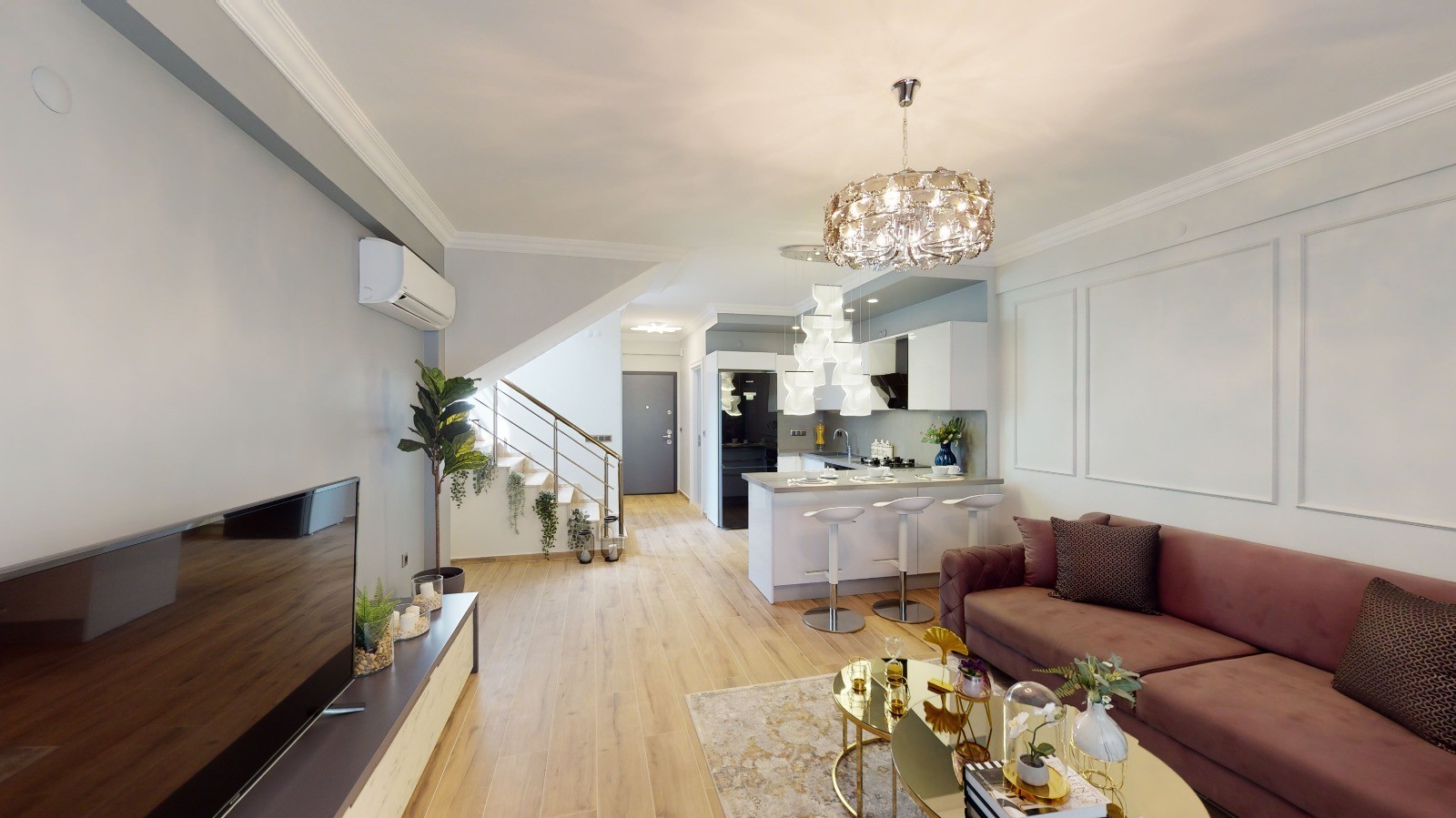 Beachfront Brand New 4 Bed 3 Bath Villas in Kusadasi Long Beach for Sale Prime Location