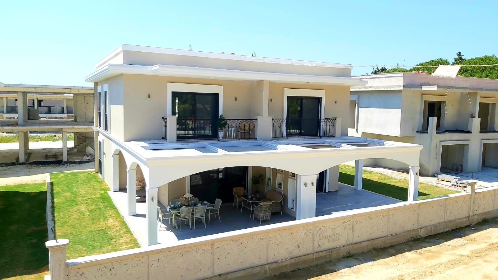 Beachfront Brand New 4 Bed 3 Bath Villas in Kusadasi Long Beach for Sale Prime Location