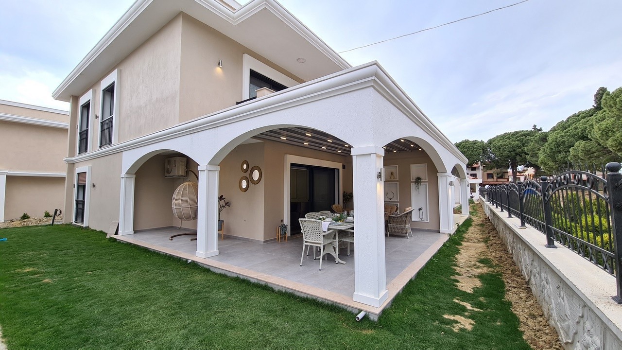 Beachfront Brand New 4 Bed 3 Bath Villas in Kusadasi Long Beach for Sale Prime Location