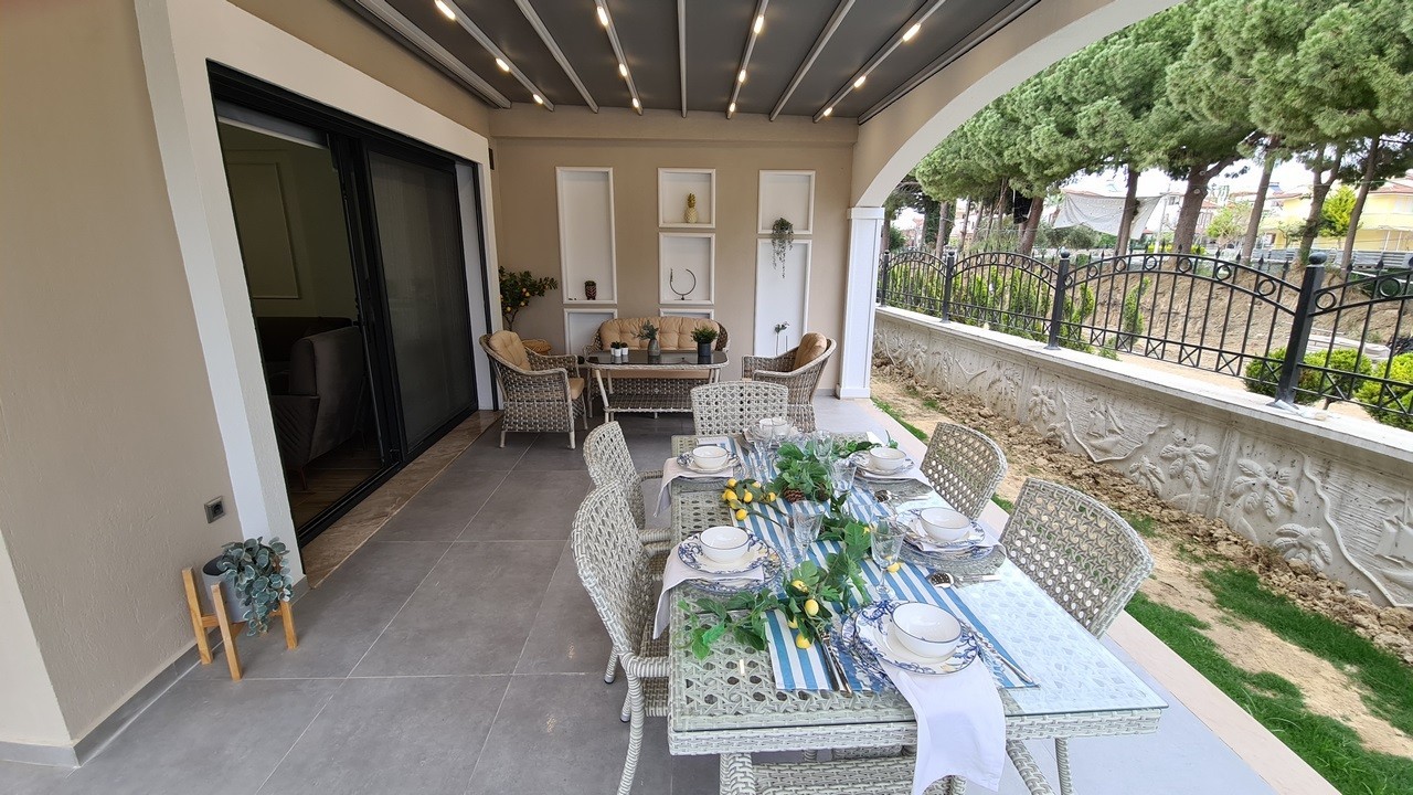 Beachfront Brand New 4 Bed 3 Bath Villas in Kusadasi Long Beach for Sale Prime Location