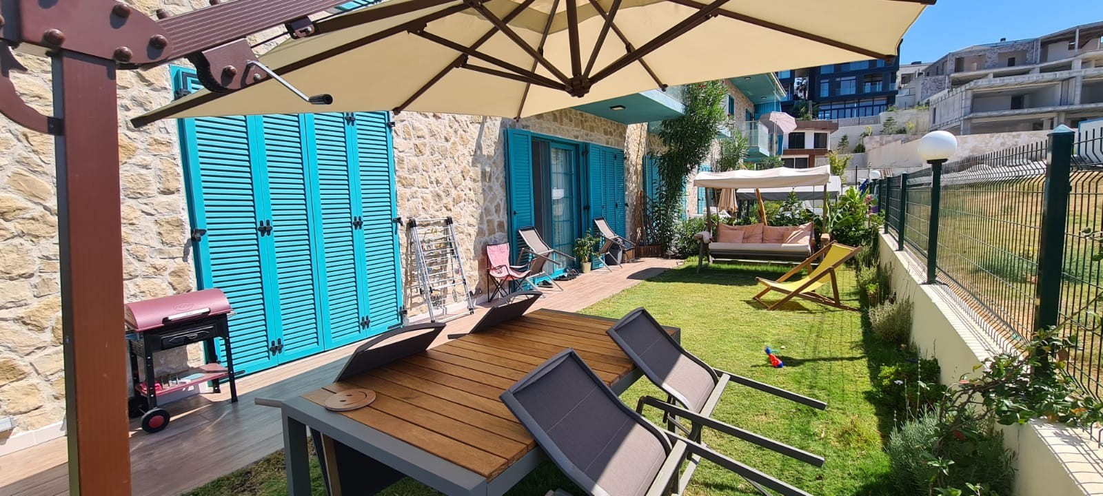 KUSADASI MARINA GARDEN FLOOR LUX FULLY FURNISHED BRAND NEW RESIDENCE