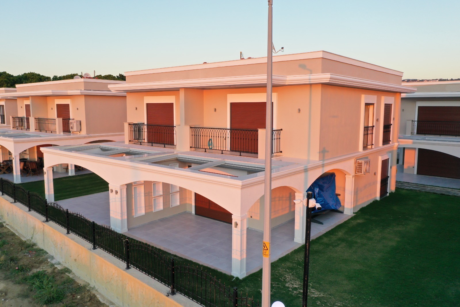 Beachfront Brand New 4 Bed 3 Bath Villas in Kusadasi Long Beach for Sale Prime Location