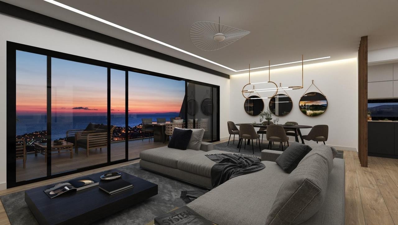 unique 3 bed 2 bath apartments for sale in kusadasi with panoramic sea views