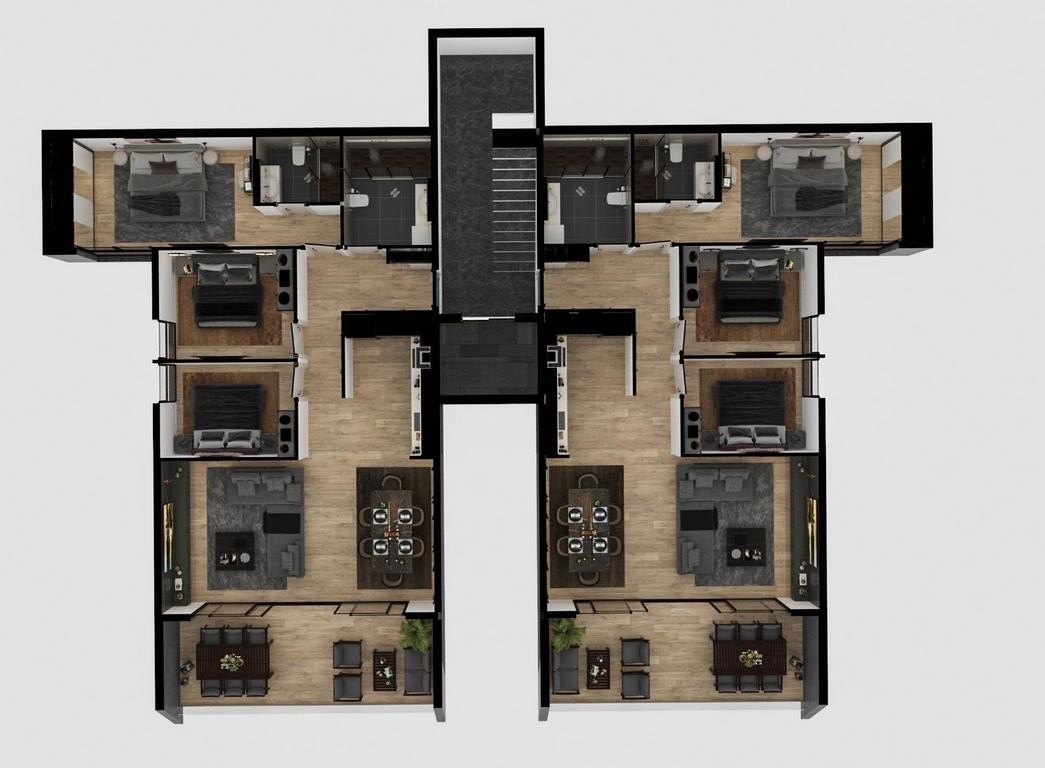 unique 3 bed 2 bath apartments for sale in kusadasi with panoramic sea views