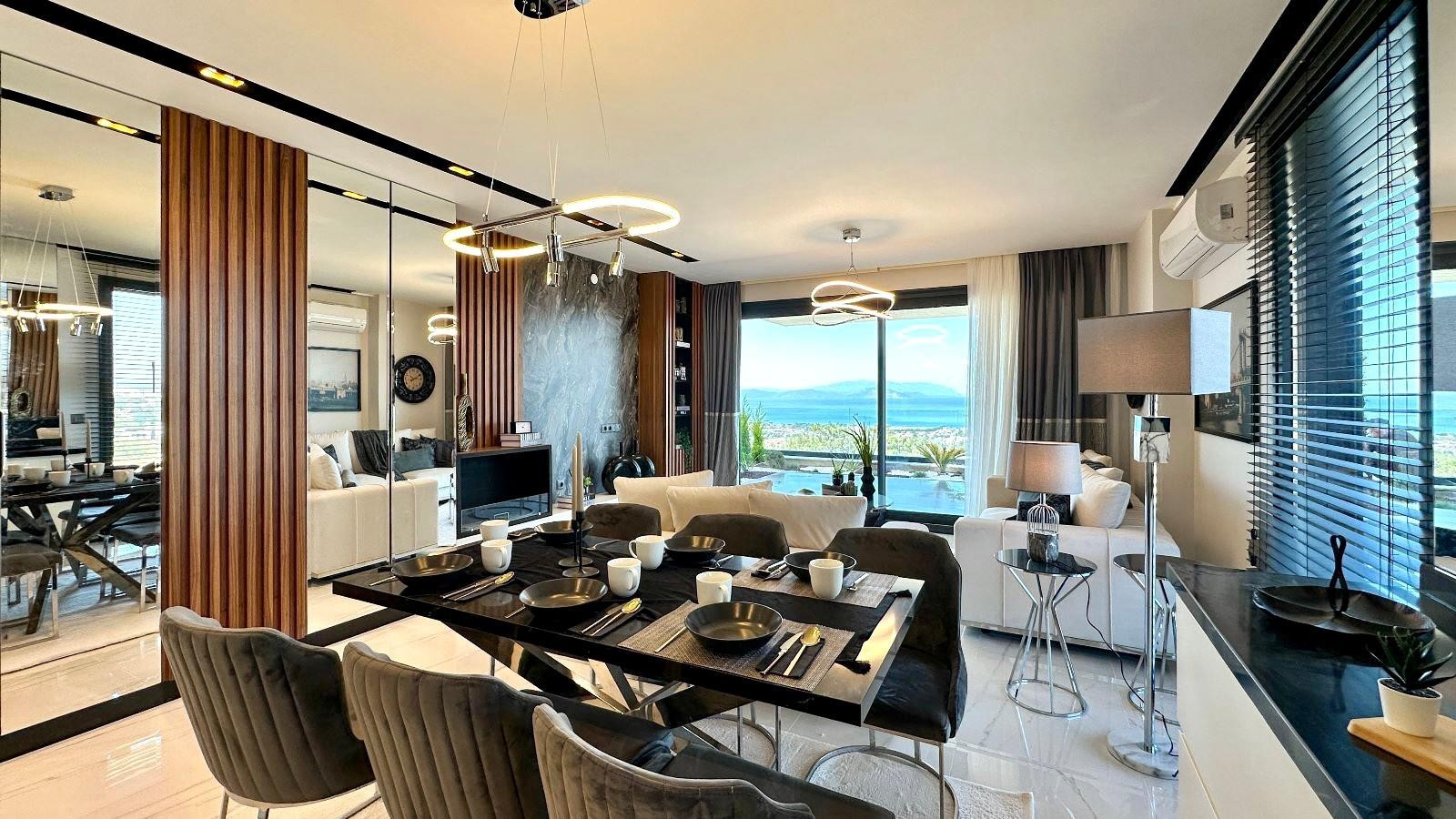 РОСКОШНЫЕ ВИЛЛЫ С ВИДОМ НА МОРЕ НА ПРОДАЖУ В КУШАДАСЫ.