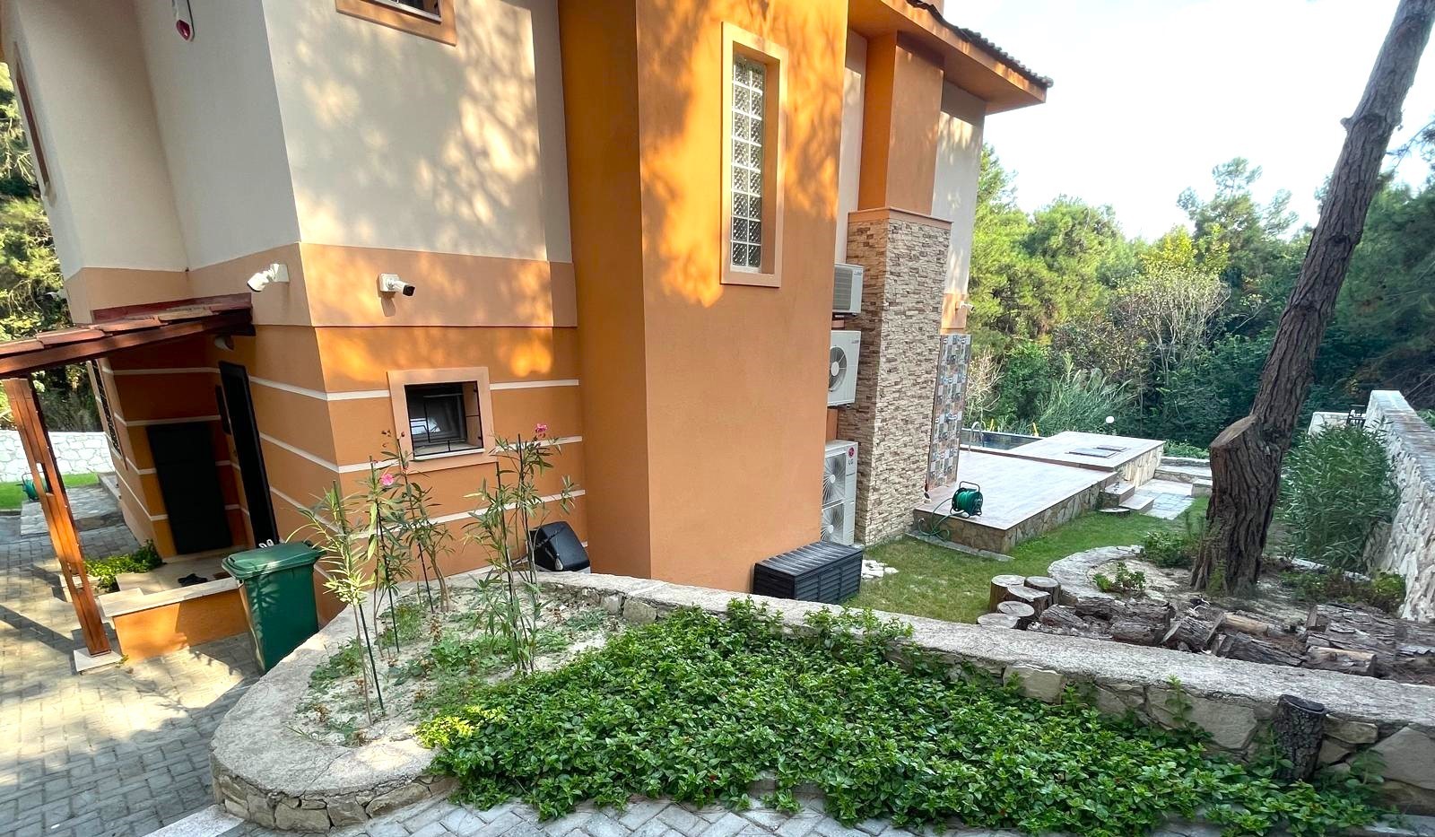 Furnished Villa for Sale in Sogucak with Forest View and Detached Pool