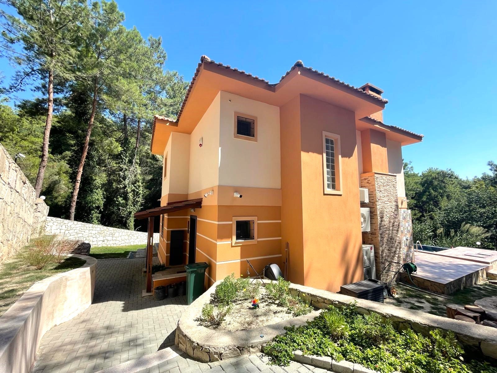 Furnished Villa for Sale in Sogucak with Forest View and Detached Pool