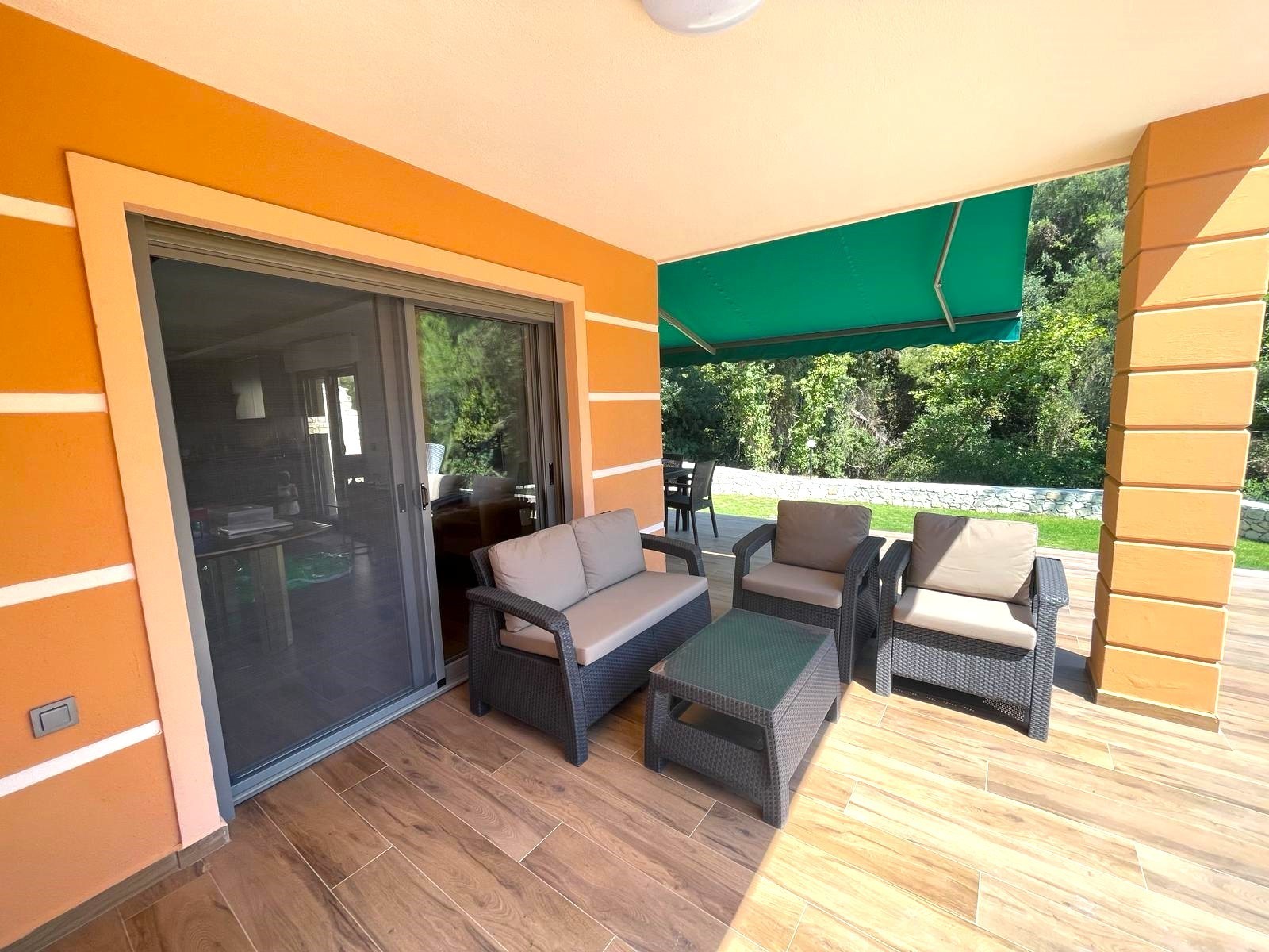 Furnished Villa for Sale in Sogucak with Forest View and Detached Pool
