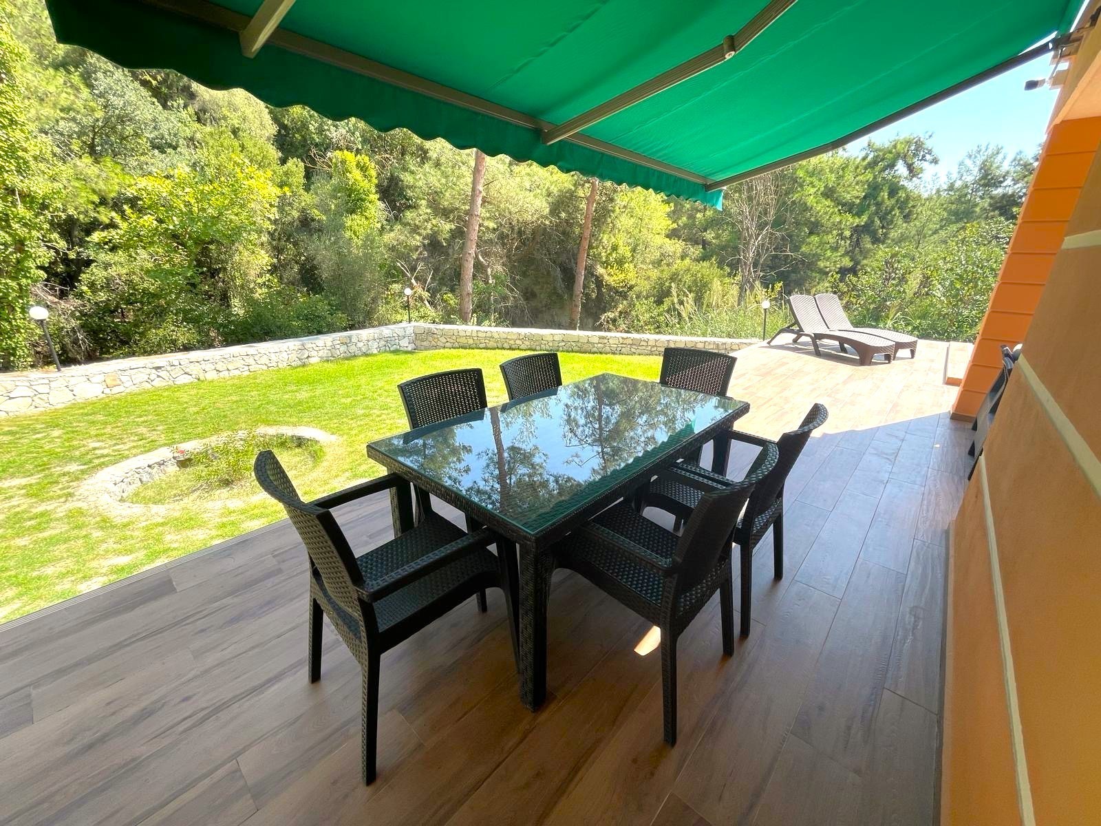 Furnished Villa for Sale in Sogucak with Forest View and Detached Pool