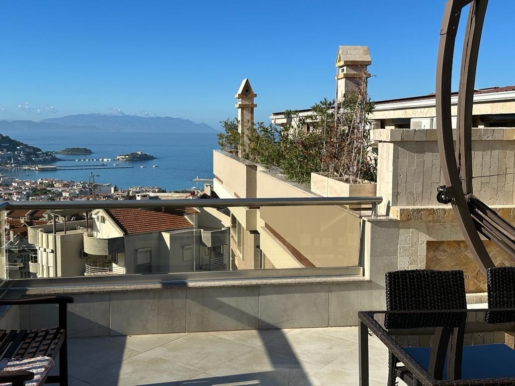 Panoramic Sea View Duplex in the Most Elite Neighborhood of Kuşadası, Ege Mahallesi