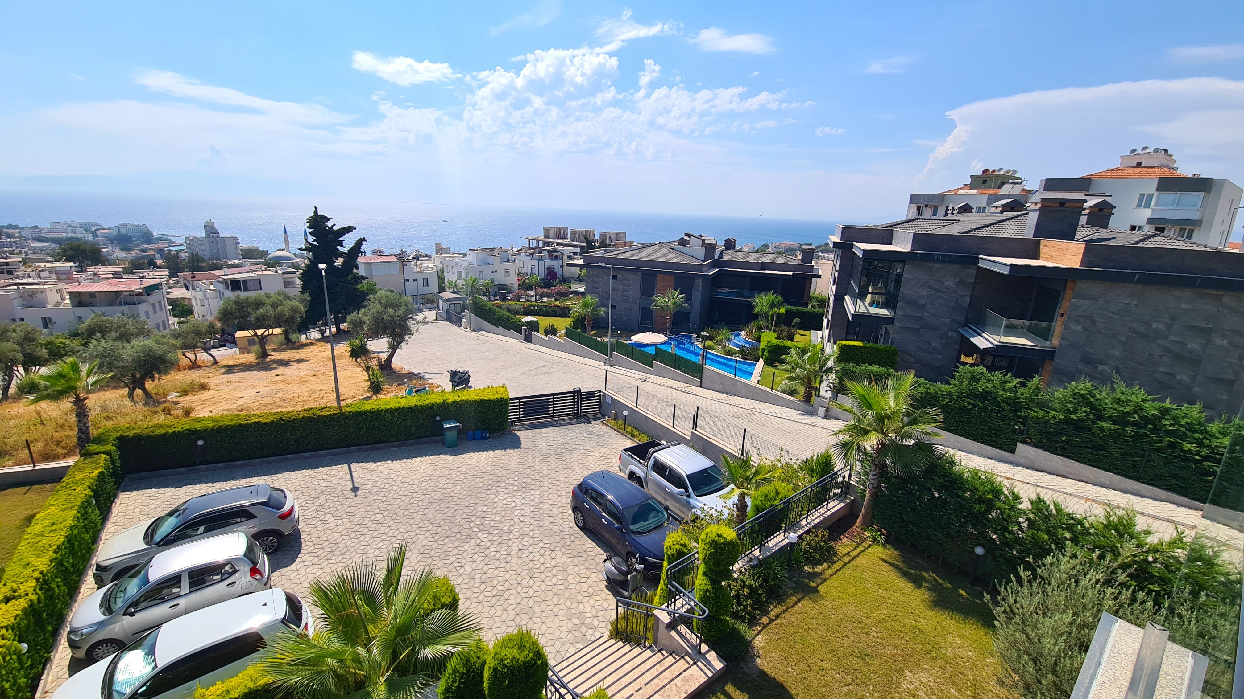 Luxury 3+1 Apartment with Full Sea View, Within Walking Distance to Ladies Beach, in a Prestigious Complex