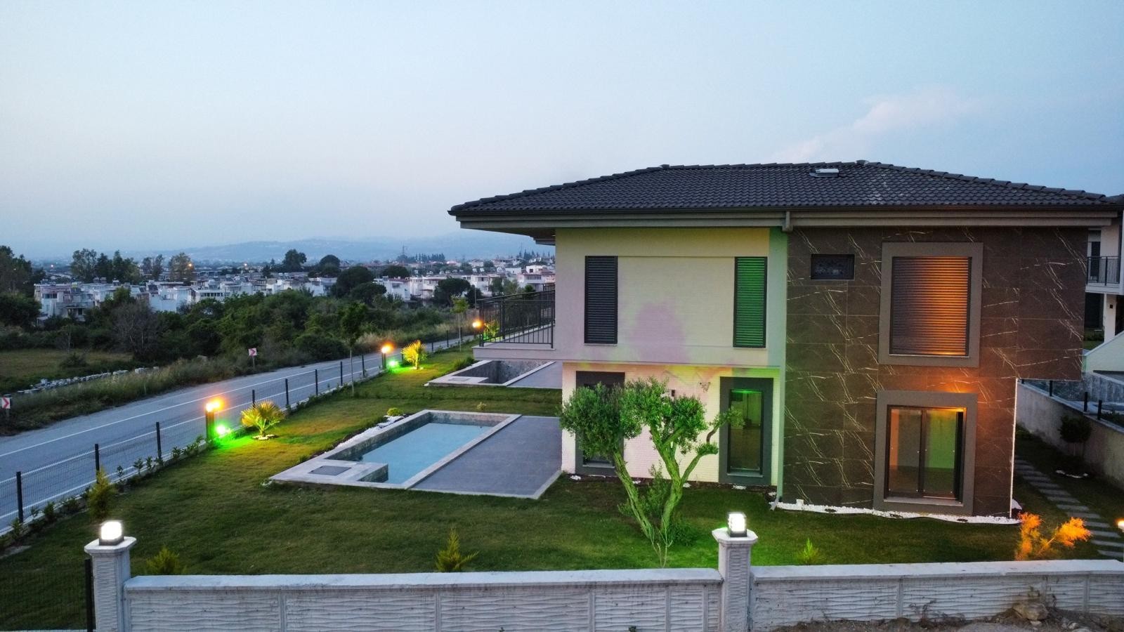 Magnificent 4+1 Villa with Full Sea View, Private Pool in Kuşadası Güzelçamlı