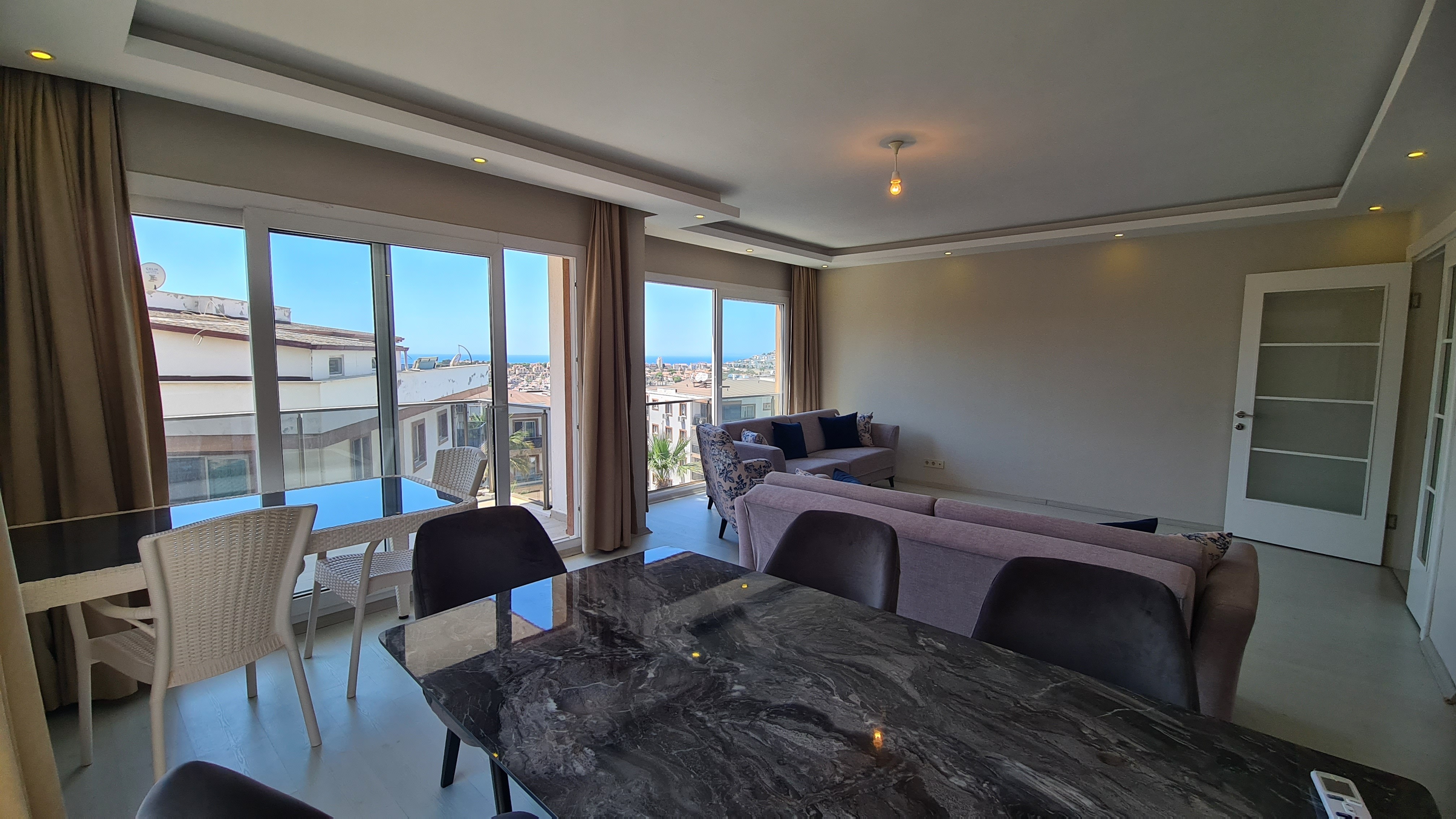 Spacious 3+1 Sea-View Apartment for Sale in Secure, Poolside Complex