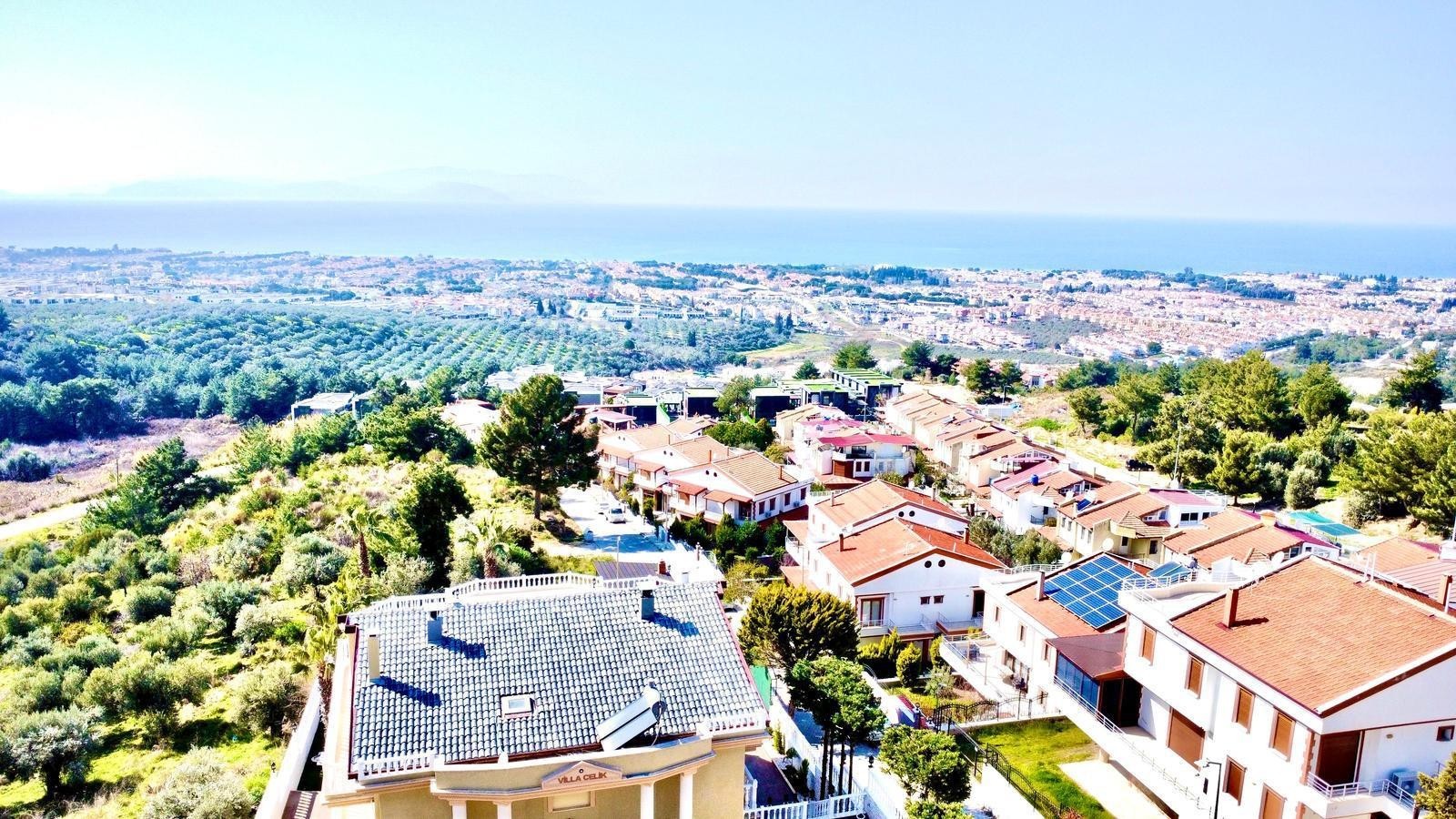 For Sale: Panoramic Sea View 7+1 Luxury Mansion with Olympic Pool, Spa & Private Gym in Soğucak, Kuşadası