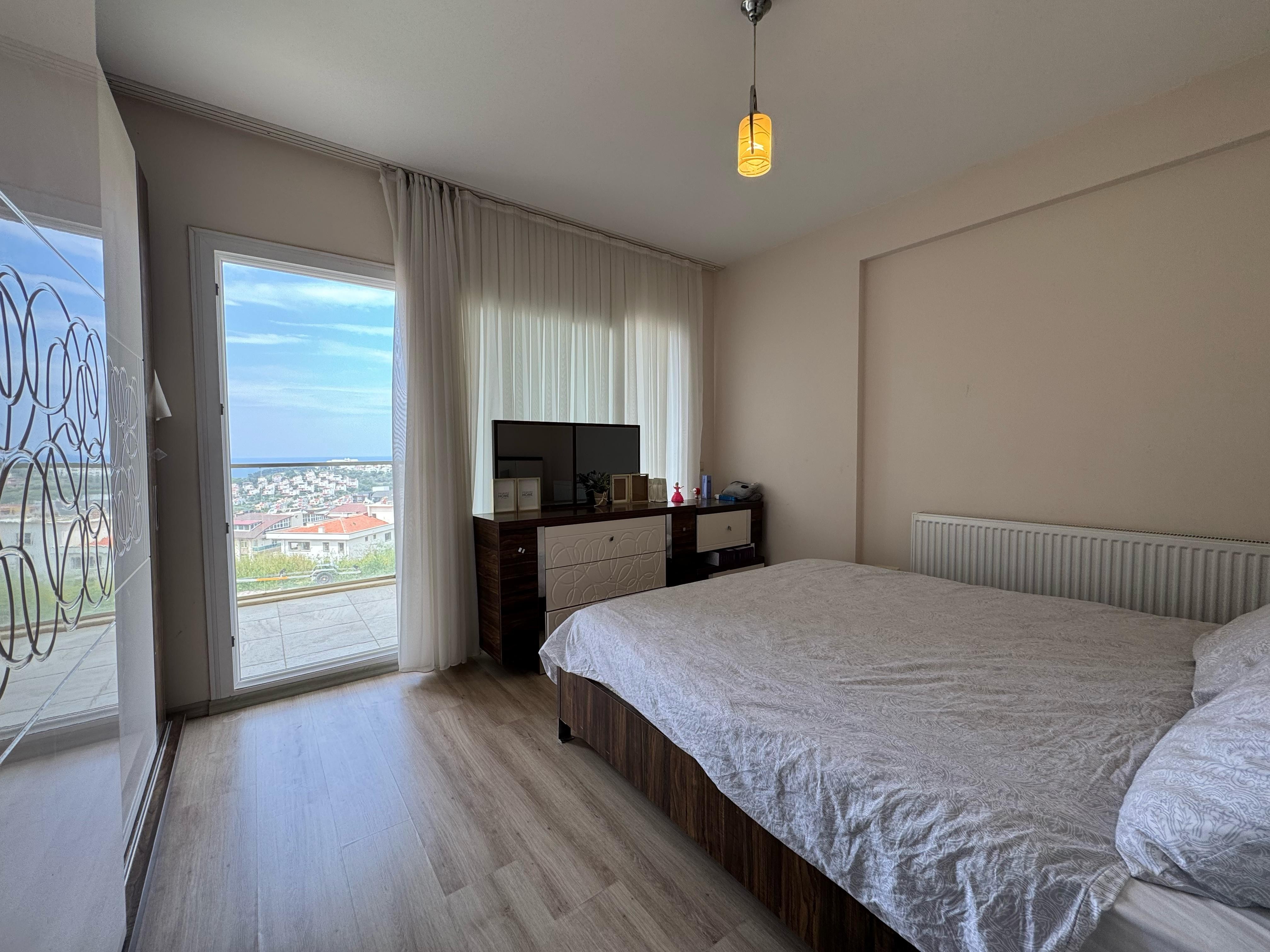 For Sale: Furnished 3+1 Sea View Apartment in Luxury Complex in Kuşadası