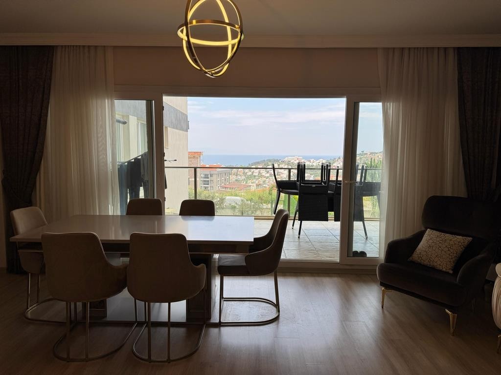 For Sale: Furnished 3+1 Sea View Apartment in Luxury Complex in Kuşadası