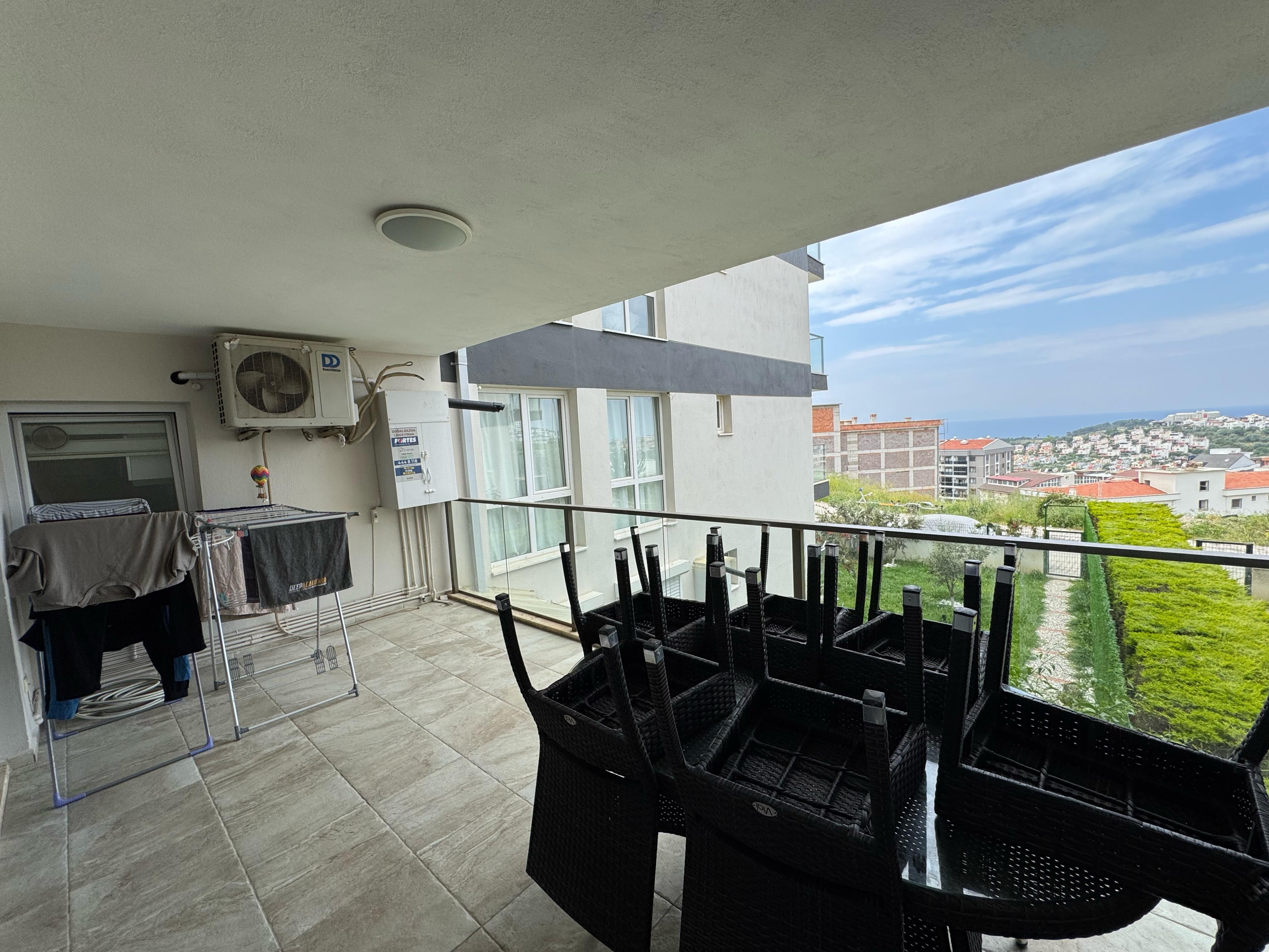 For Sale: Furnished 3+1 Sea View Apartment in Luxury Complex in Kuşadası