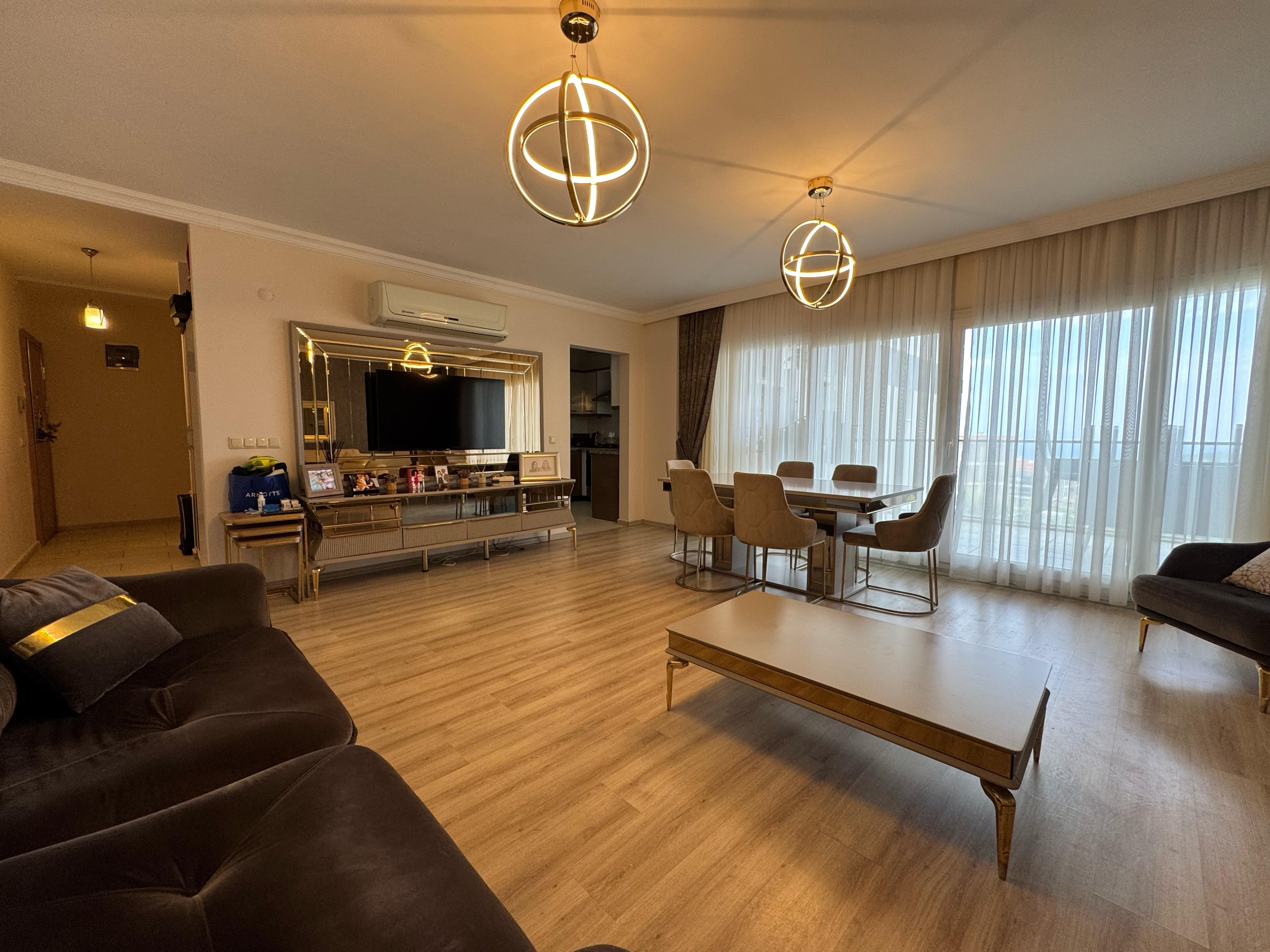 For Sale: Furnished 3+1 Sea View Apartment in Luxury Complex in Kuşadası