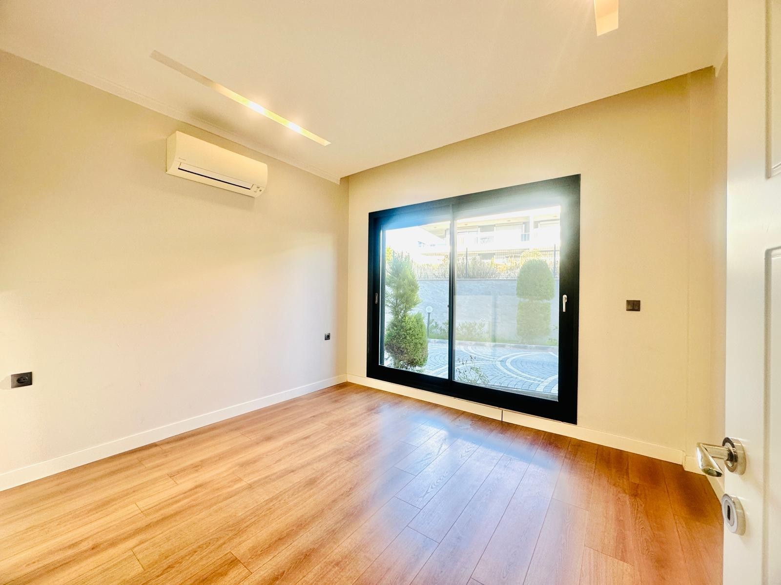 For sale: a two-room residence apartment with a full sea view in Kuşadası.