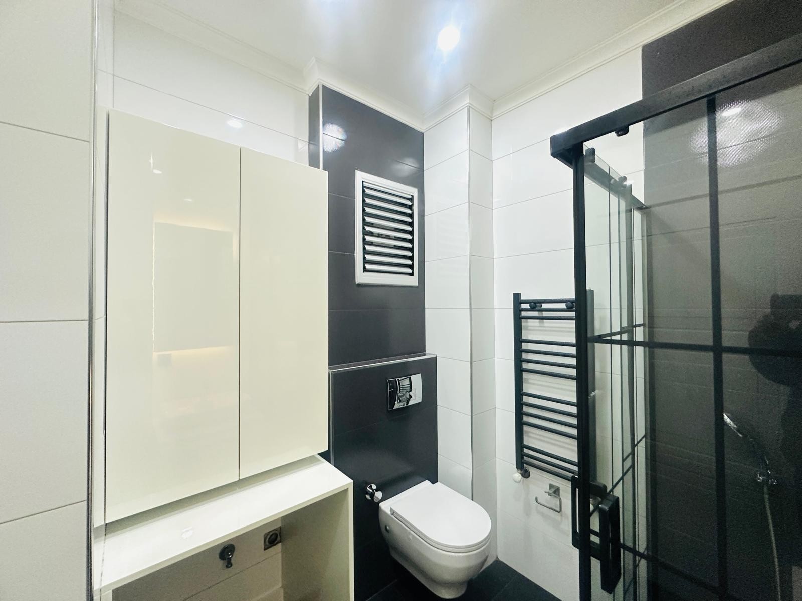 For sale: a two-room residence apartment with a full sea view in Kuşadası.