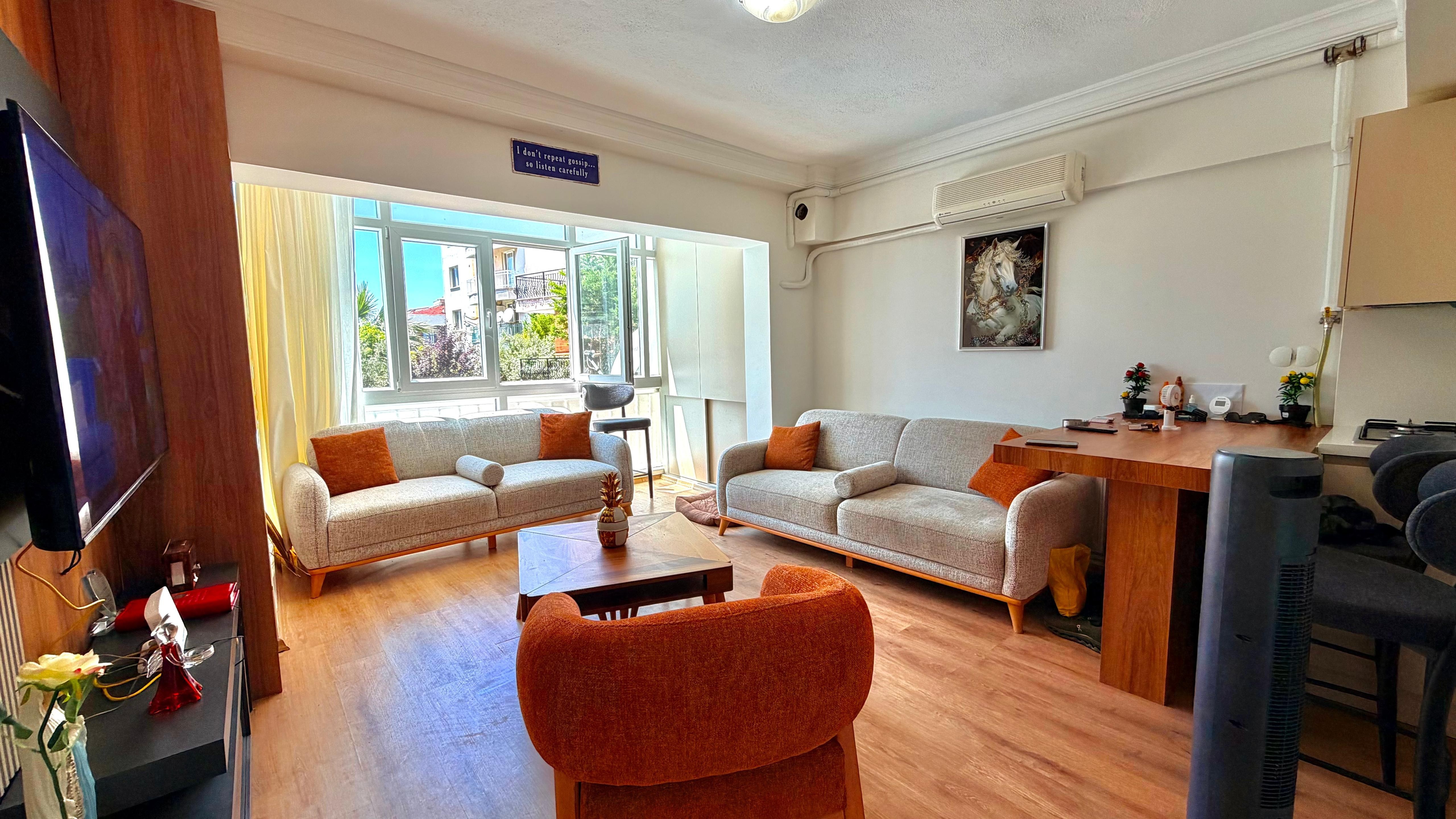 🌊🏡 RENOVATED 1-BEDROOM APARTMENT WITH SHARED POOL IN KUŞADASI MARINA 🏡🌊