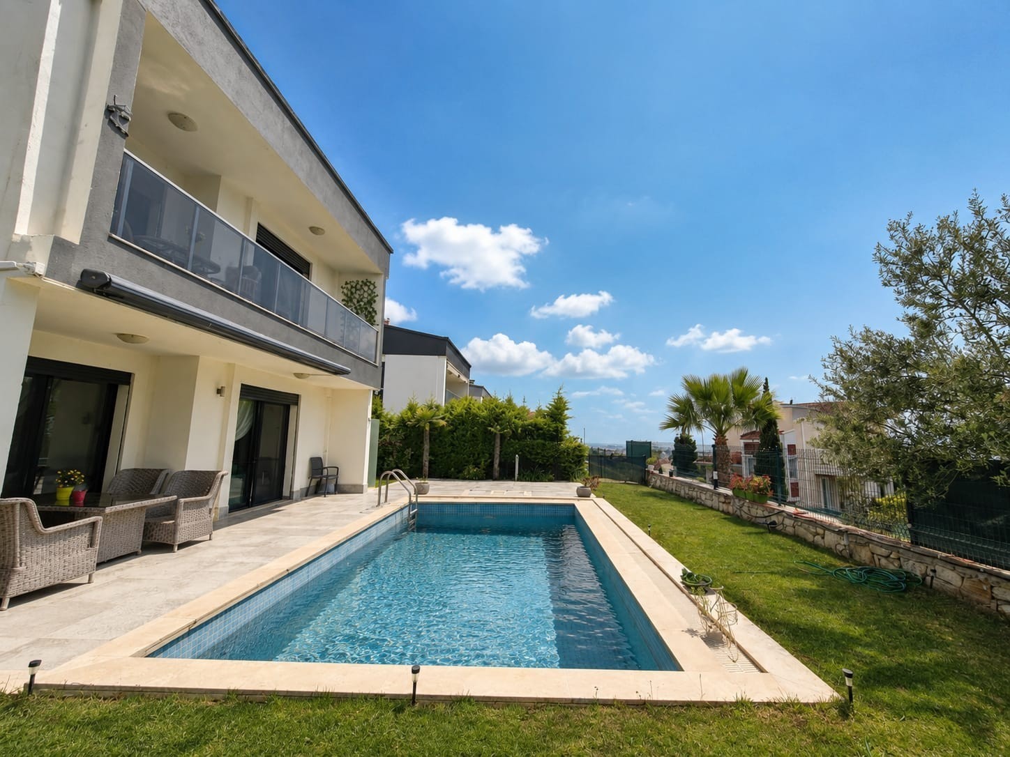 LUXURY 3+1 VILLA WITH SEA VIEWS, DETACHED, AND PRIVATE POOL