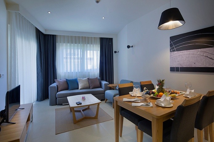 Роскошная полностью меблированная квартира с 1 спальней в Ramada Resort Kusadasi