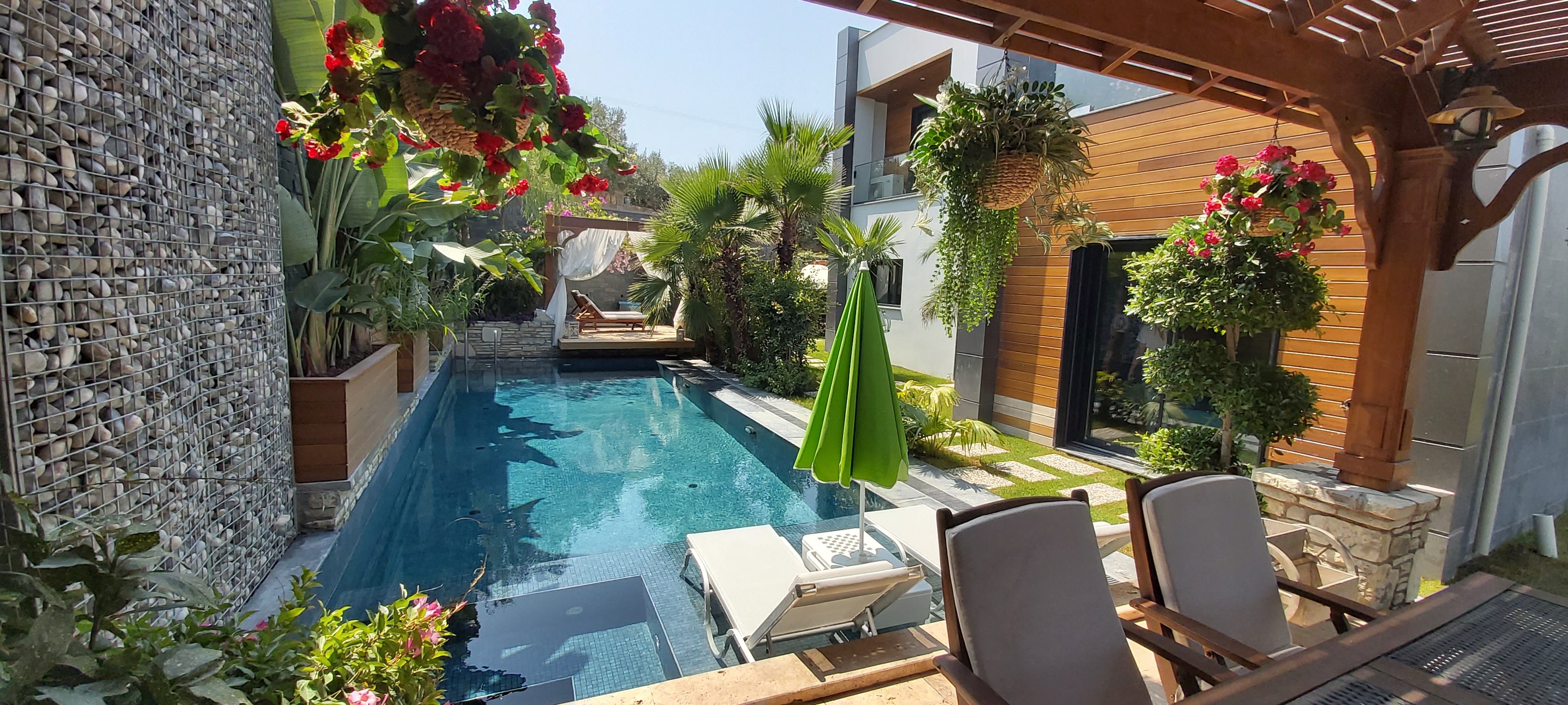 Very Private Detached Villa with Sea View Private Pool in KusadasiTr