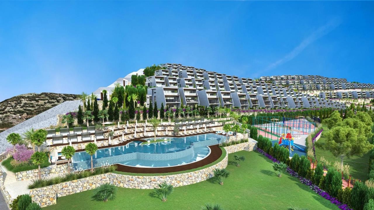 unique 3 bed 2 bath apartments for sale in kusadasi with panoramic sea views