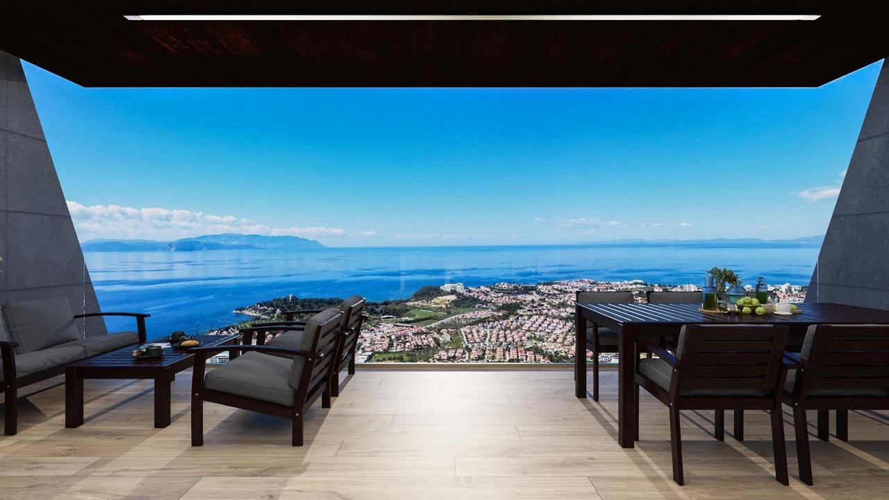 unique 3 bed 2 bath apartments for sale in kusadasi with panoramic sea views