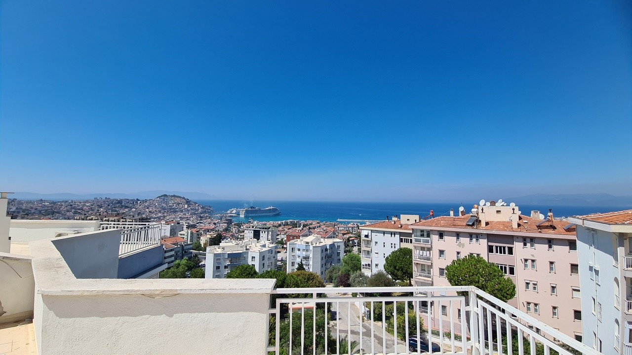 Sea View Duplex Penthouse Apartment for Sale in Kusadasi