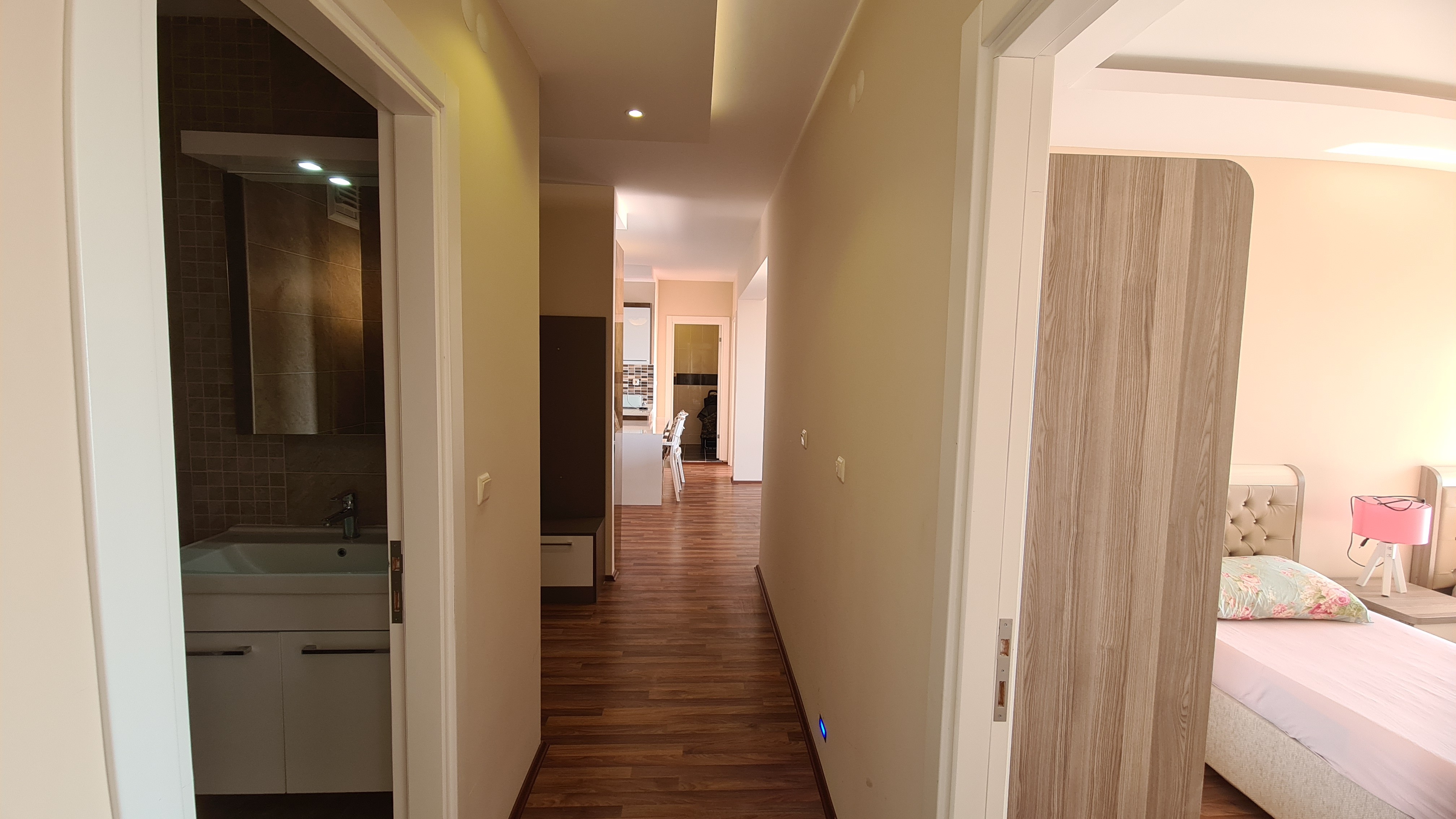 Fully furnished 3+1 flat with full sea view in the Aegean neighborhood