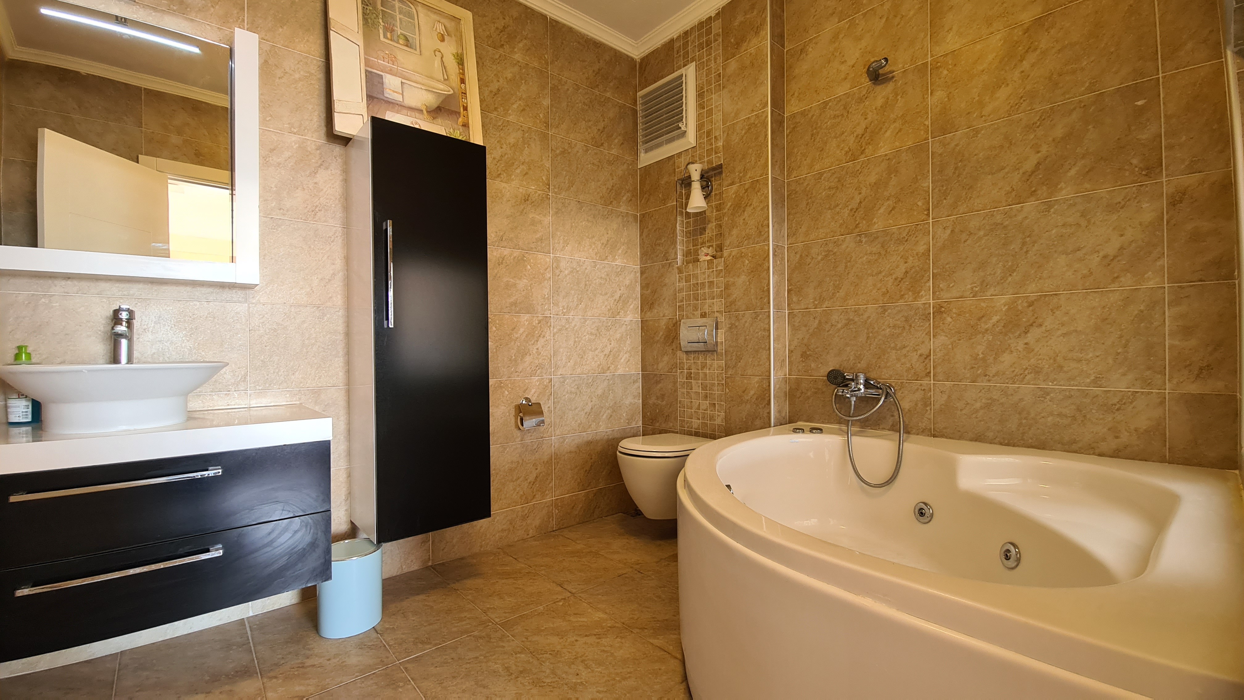 Fully furnished 3+1 flat with full sea view in the Aegean neighborhood