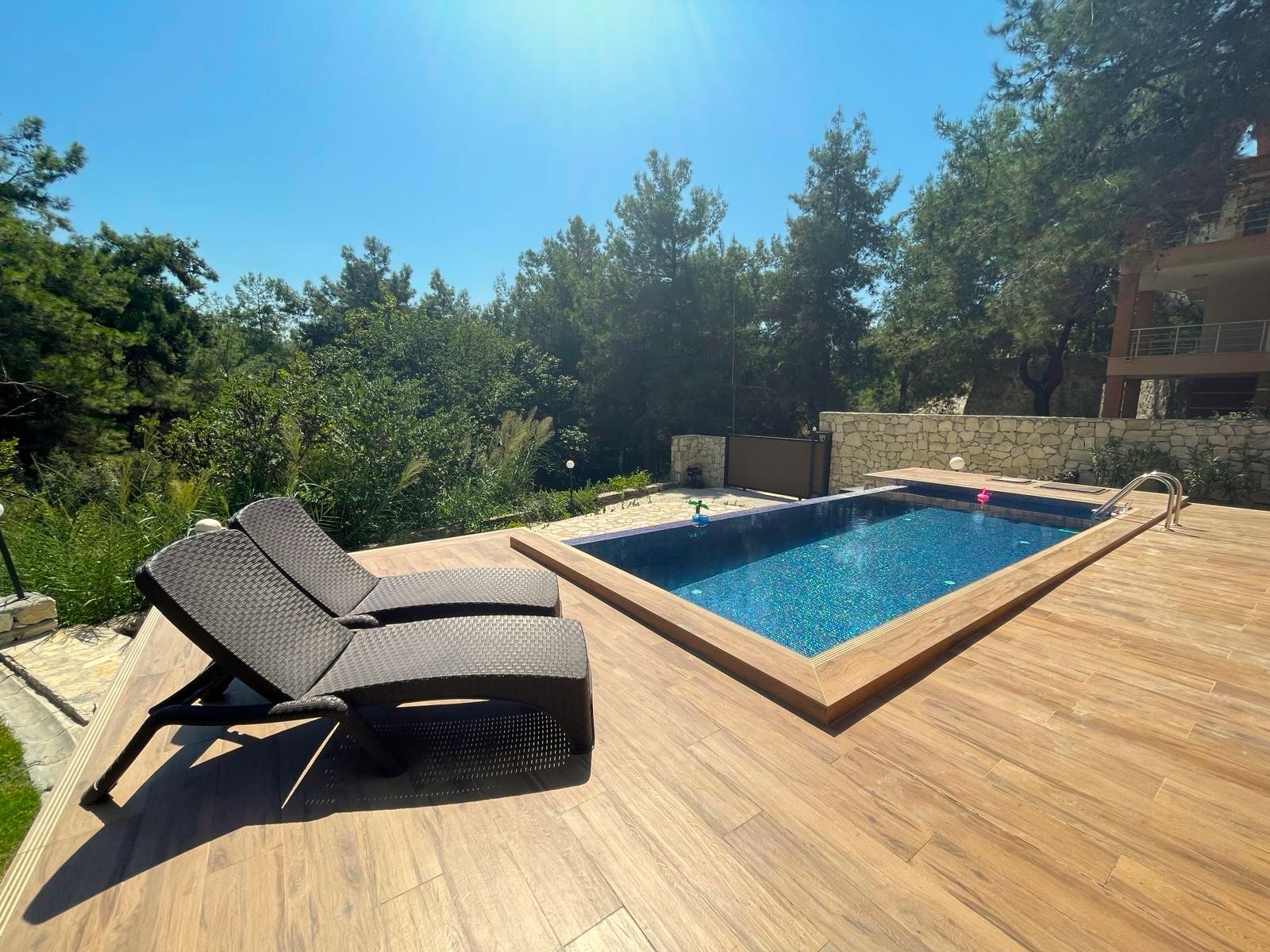 Furnished Villa for Sale in Sogucak with Forest View and Detached Pool