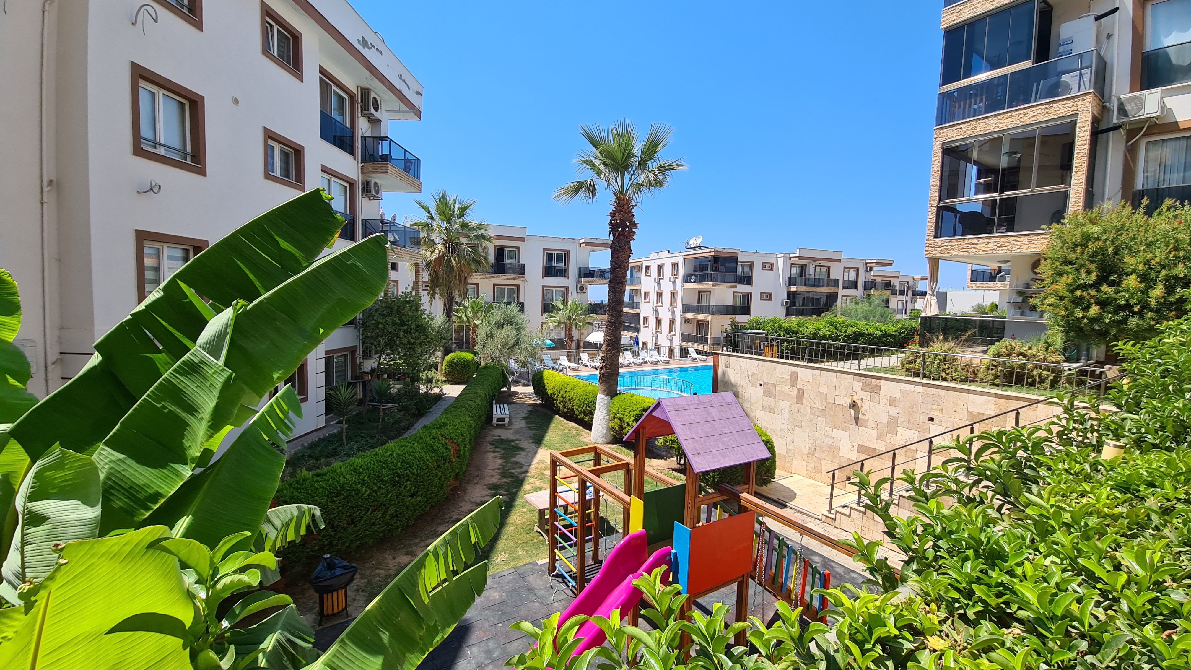 Spacious 3+1 Sea-View Apartment for Sale in Secure, Poolside Complex