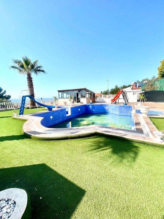 For Sale: Panoramic Sea View 7+1 Luxury Mansion with Olympic Pool, Spa & Private Gym in Soğucak, Kuşadası
