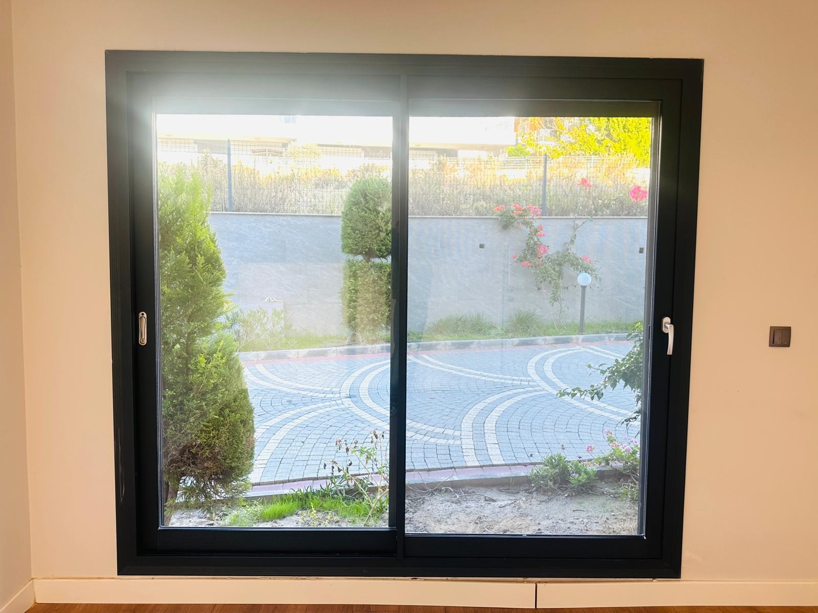 For sale: a two-room residence apartment with a full sea view in Kuşadası.