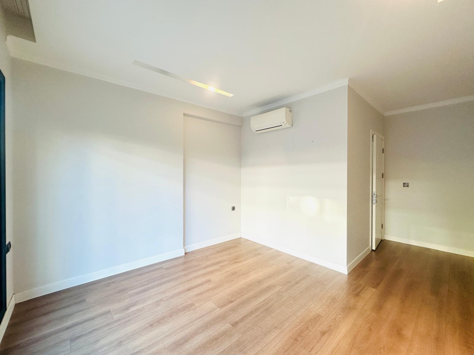 For sale: a two-room residence apartment with a full sea view in Kuşadası.