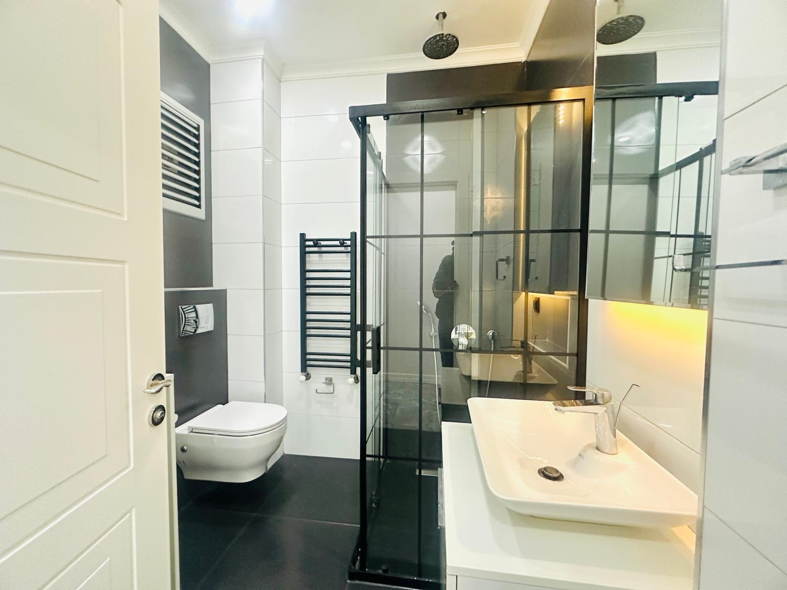 For sale: a two-room residence apartment with a full sea view in Kuşadası.