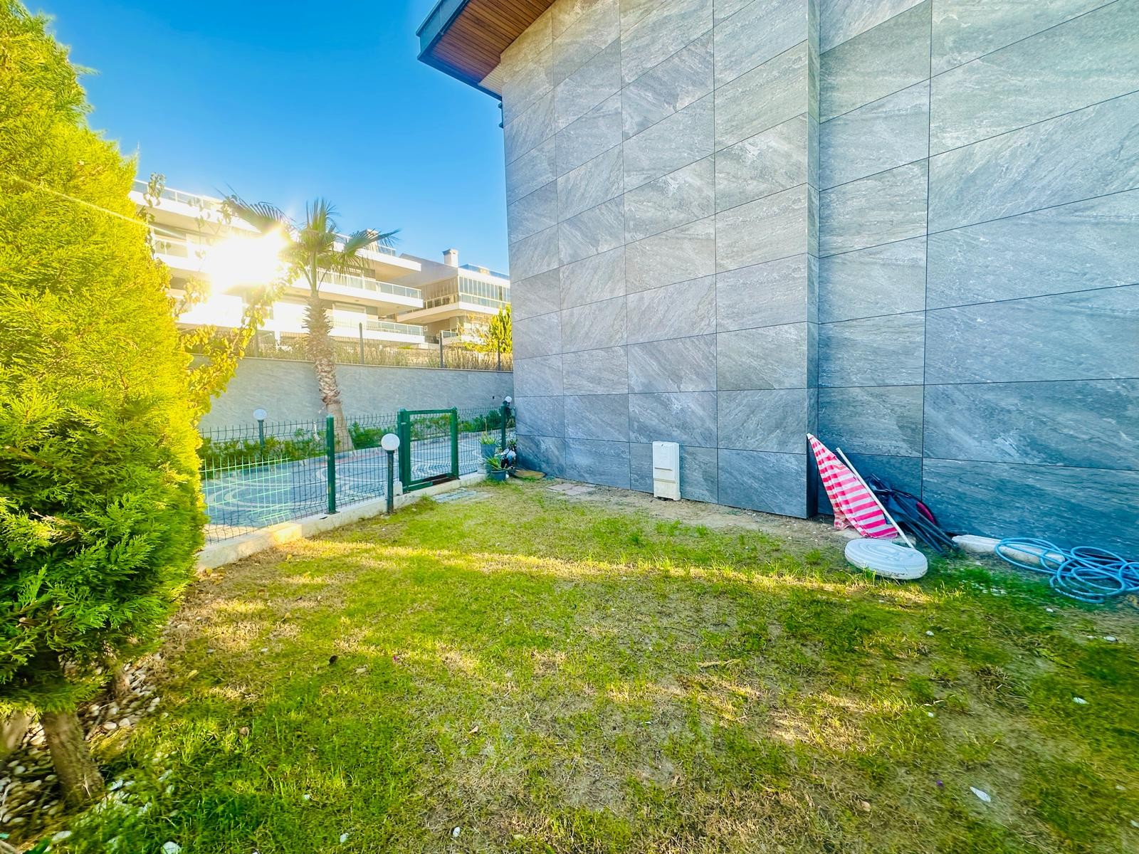 For sale: a two-room residence apartment with a full sea view in Kuşadası.