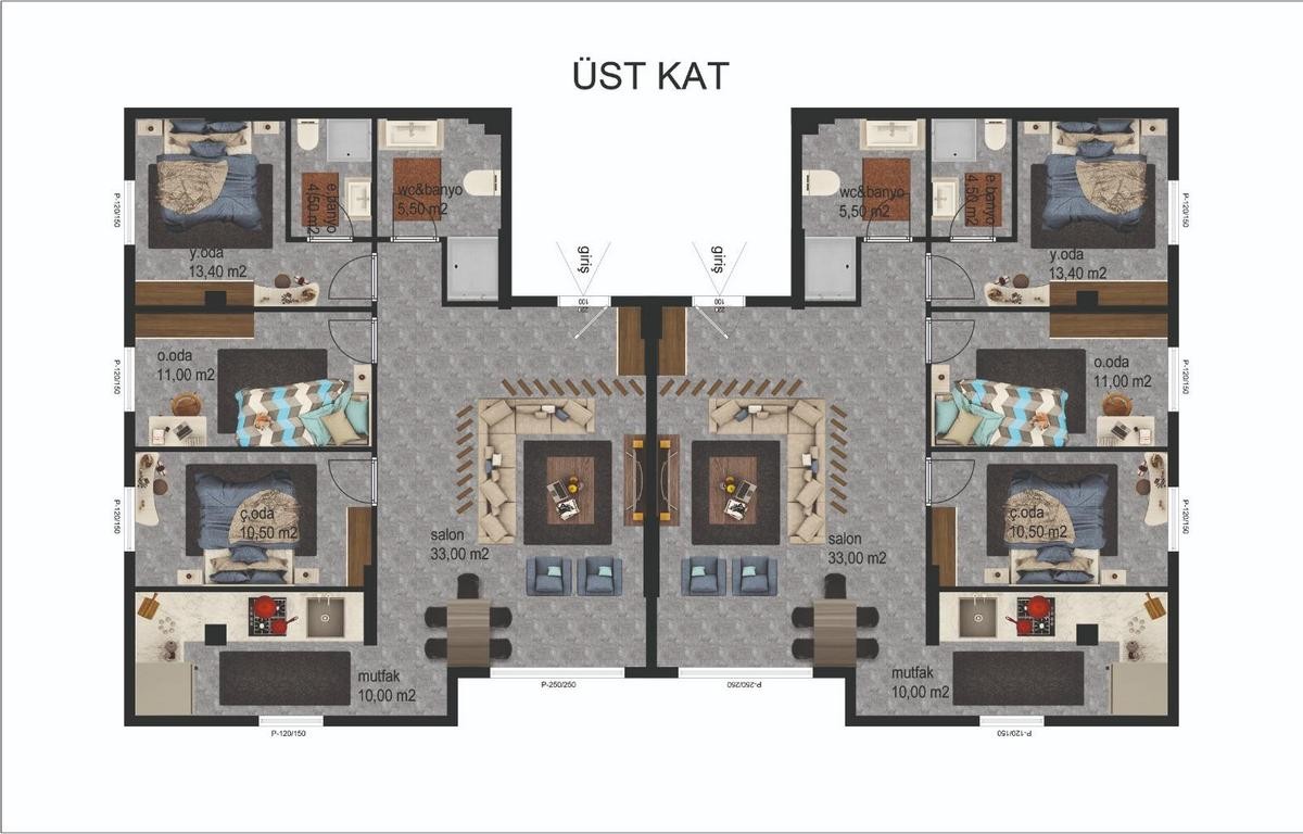 Modern Smart Homes Just 340 Meters from the Sea in Ladies Beach, Kuşadası