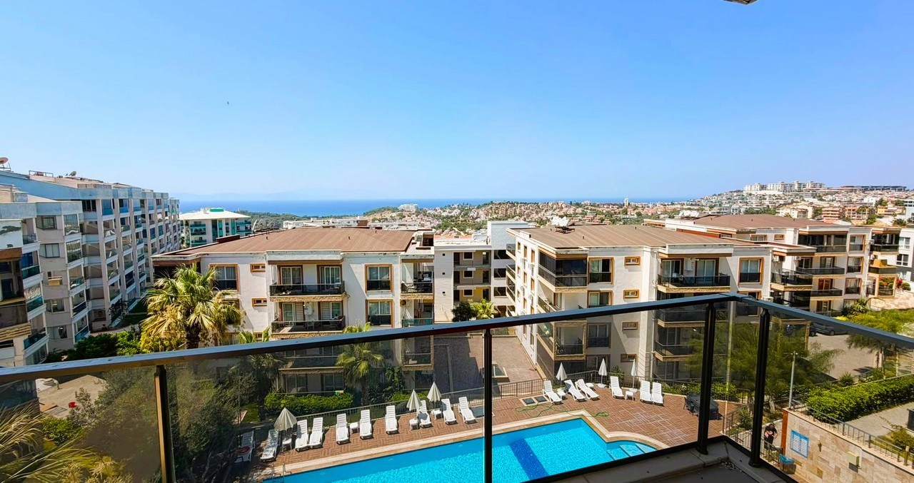 SEA-VIEW 3+1 APARTMENT FOR SALE IN KUŞADASI DEĞİRMENDERE – 140 SQM NET